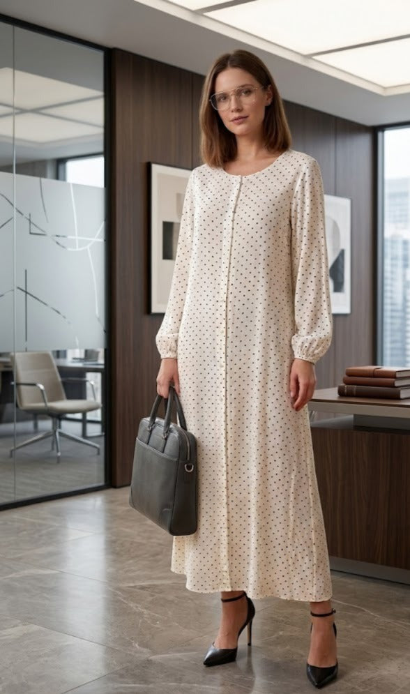 Polka Dot Button-Down burqa