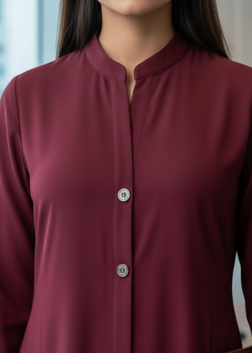 The Modern Executive Maroon Abaya — My Link for ALL
