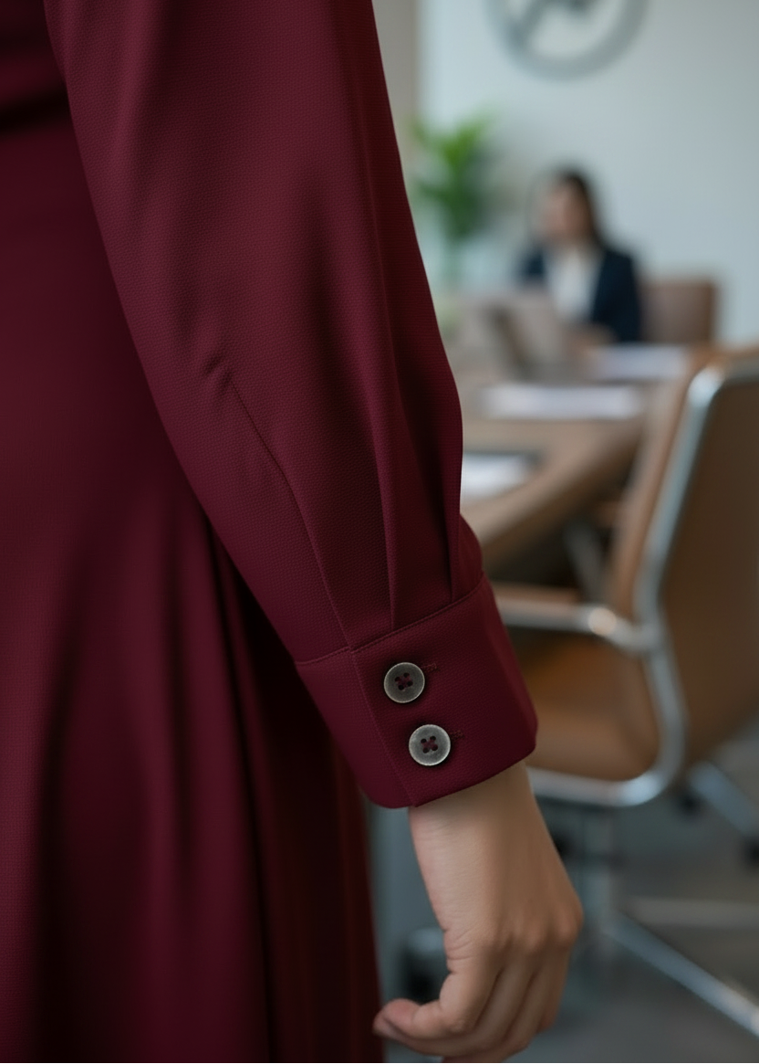 The Modern Executive Maroon Abaya — My Link for ALL