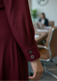 The Modern Executive Maroon Abaya — My Link for ALL