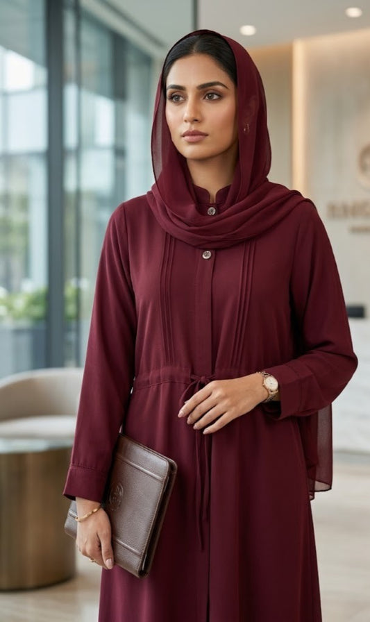 The Pleated Executive Abaya