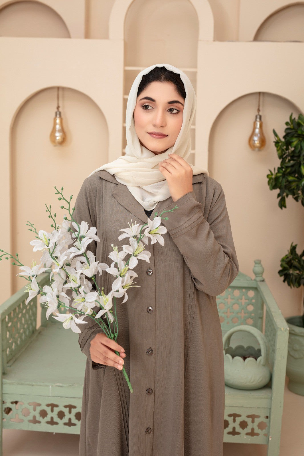 The Earth-Tone Executive Abaya