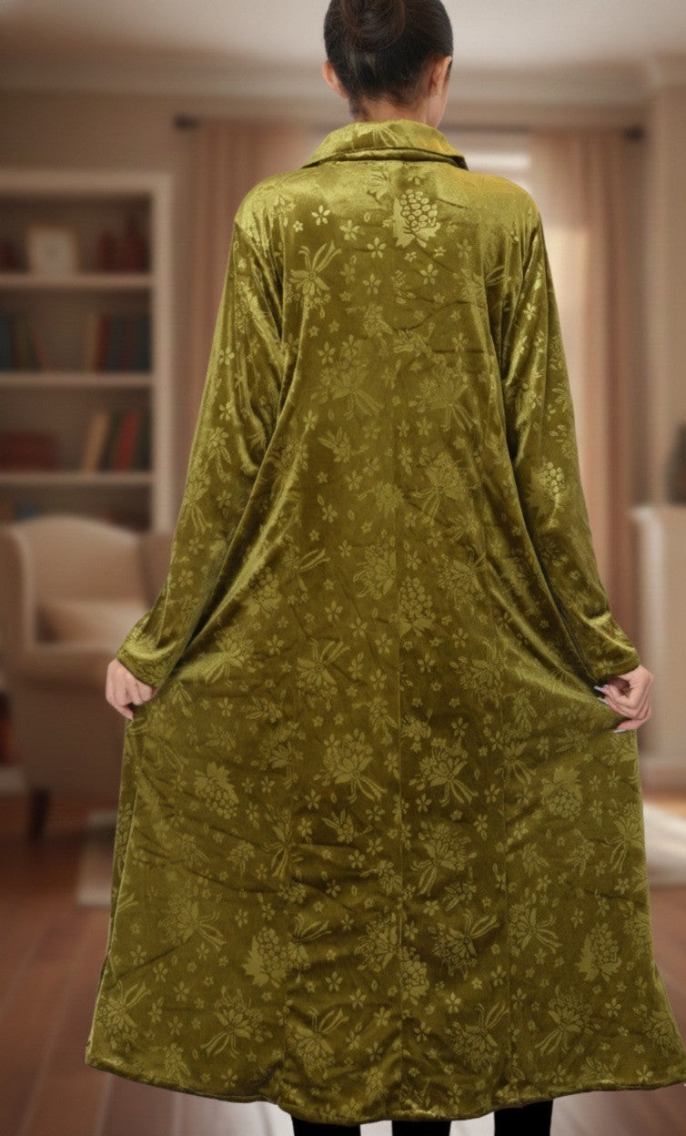Die Olive geprägte Pulchi Abaya