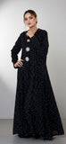 The Embellished Polka-Dot Evening Abaya