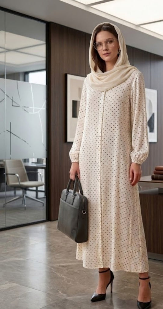 Polka Dot Button-Down burqa