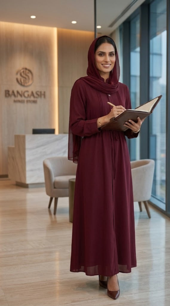The Pleated Executive Abaya