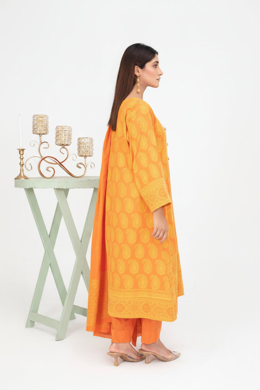 3 piece embroided lawn suit